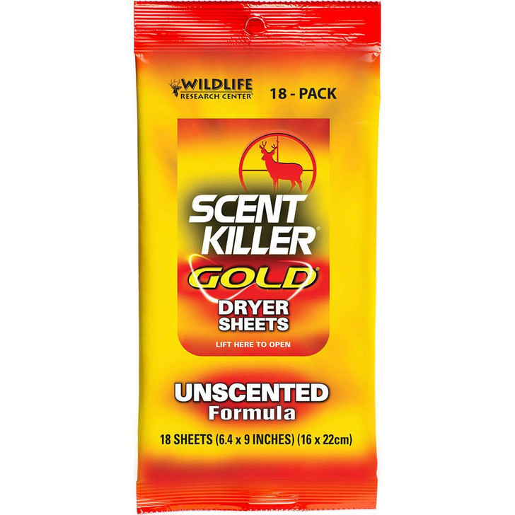  Wildlife Research Scent Killer Dryer Sheets Gold 18 Pk. 