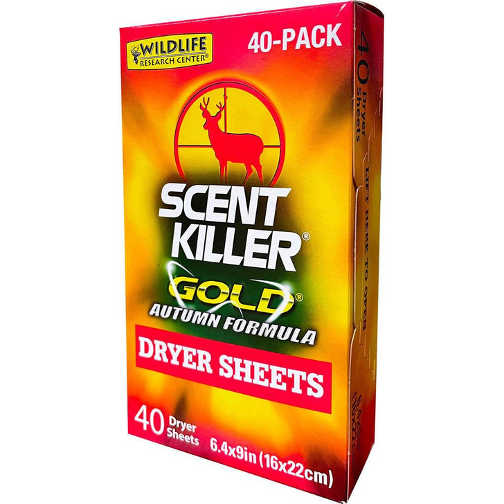  Wildlife Research Scent Killer Gold Dryer Sheets Autumn Formula 40 Pk. 