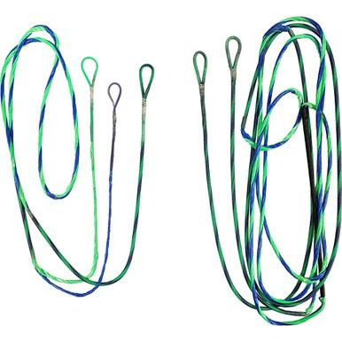 First String Firststring Genesis String And Cable Set Flo Green/ Blue 
