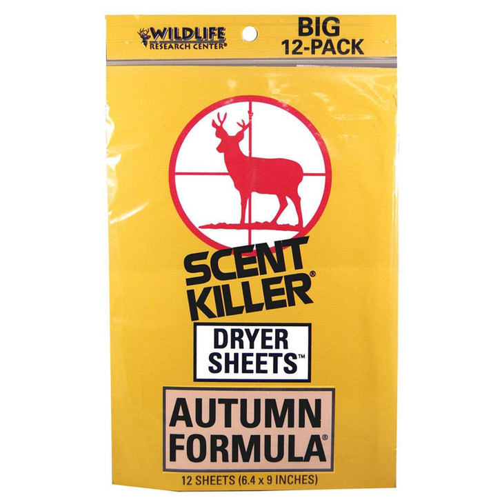  Wildlife Research Scent Killer Dryer Sheets Autumn 12 Pk. 