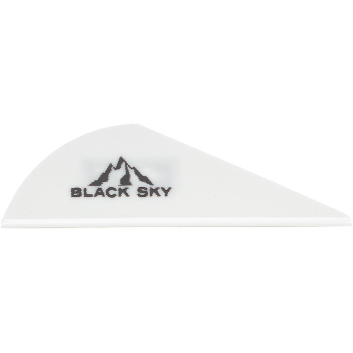  Bohning Black Sky Vane 2 In. White 100 Pk. 