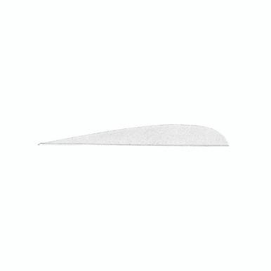  Gateway Parabolic Feathers White 4 In. Lw 100 Pk. 