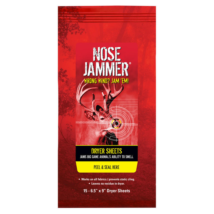 Nose Jammer Dryer Sheets 15 Pk