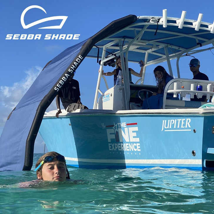  Sebba Shade 8 x 12 ft. Grey Sun Shade f/Boats 26'+ 