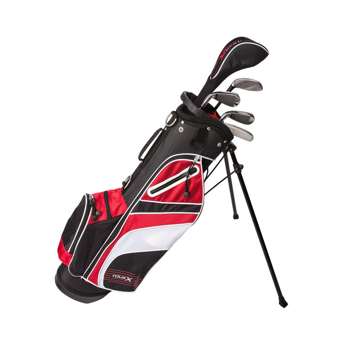 Merchants of Golf Tour X Size 2 5pc Jr Golf Set w Stand Bag LH