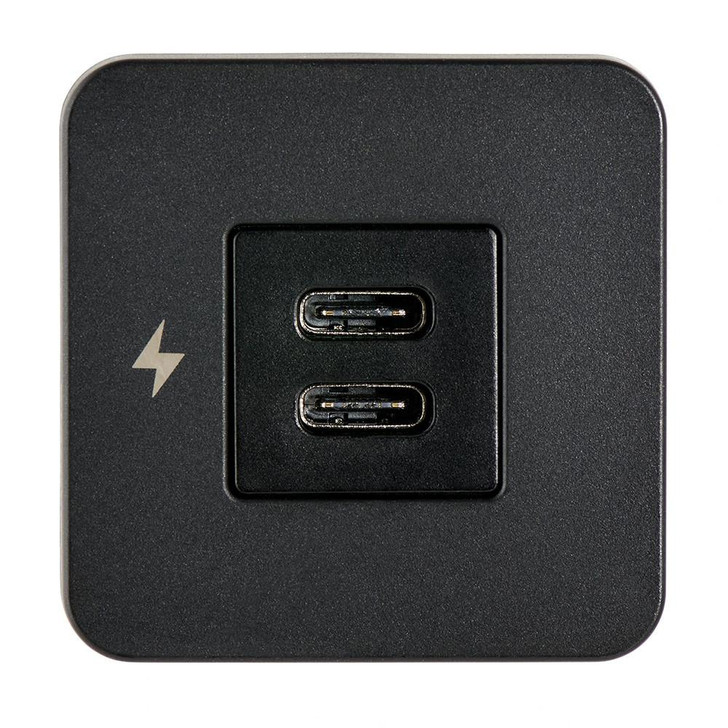  Scanstrut TILE USB-C Interior Charging Socket - 12/24V - Black Bezel 