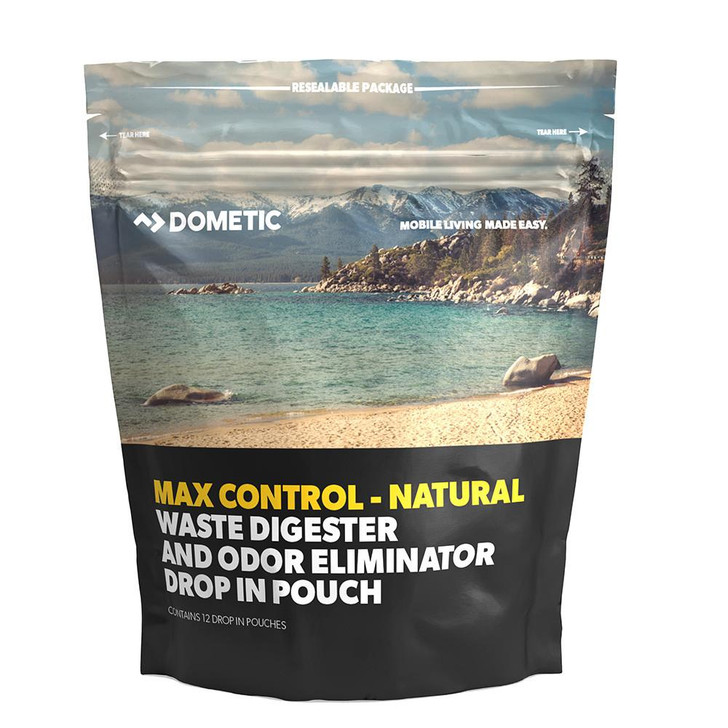  Dometic Max Control Waste Digester & Odor Eliminator Drop-In Pouch - 12-Pack 