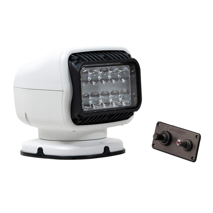  Golight GT Series LED Hybrid Light Permanent Mount w/Hardwired Dash Mount Remote - 12V - White 