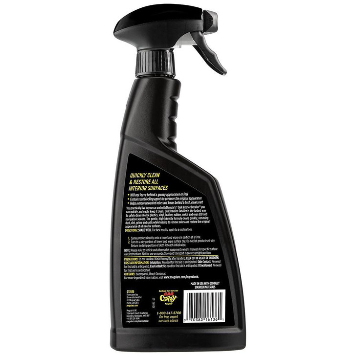  Meguiar's Quik Interior Detailer - 16oz 