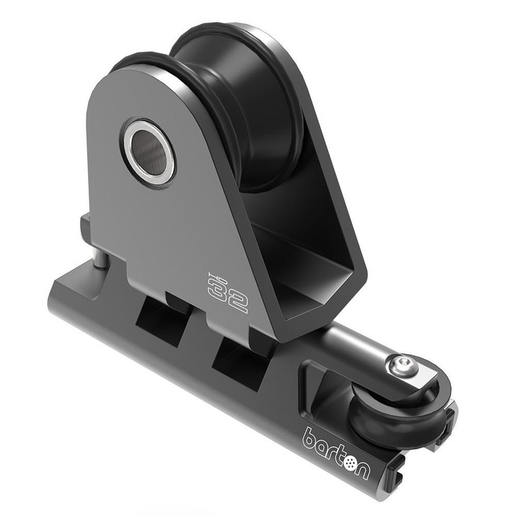 Barton Marine Barton 32mm Towable Genoa Car 2:1 Purchase - Heavy Duty - Black 