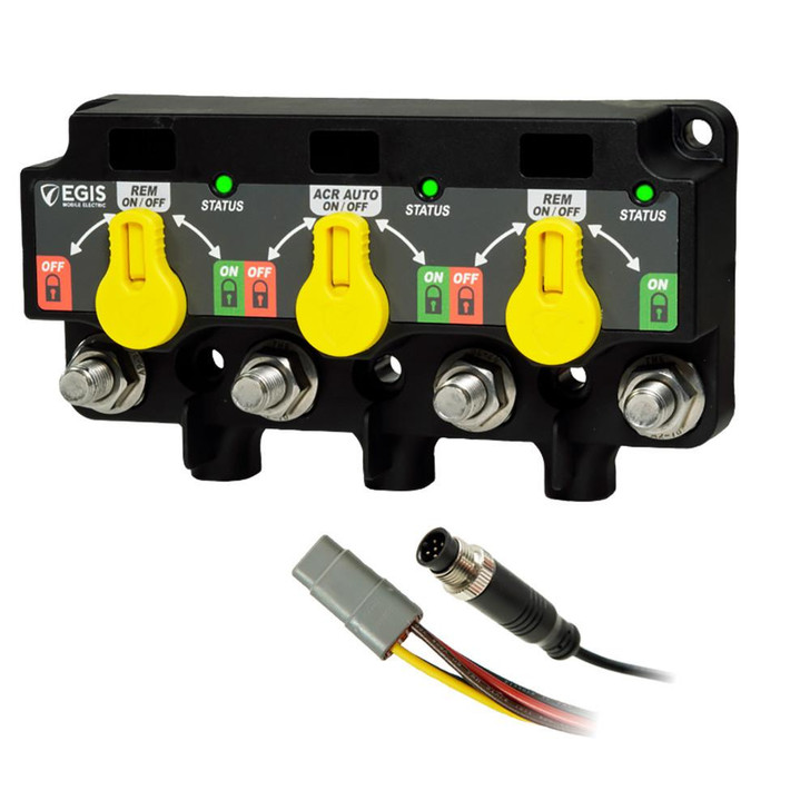 Egis Mobile Electric Egis Triple XD - NMEA 2000 - Relay/ACR/Relay w/Knobs - 12 Position DT 