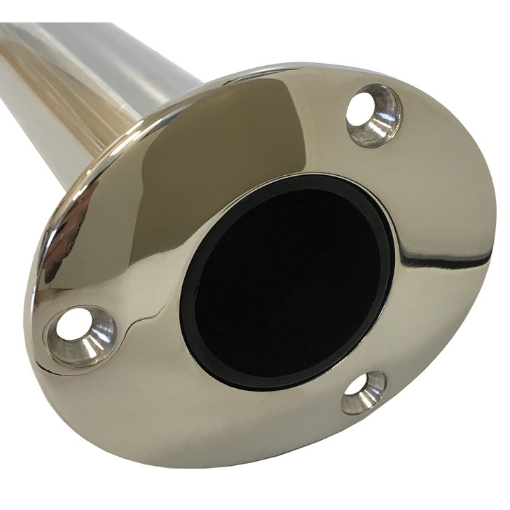 Tigress Economy Stainless Steel Gunnel Mount Rod Holder- 0°