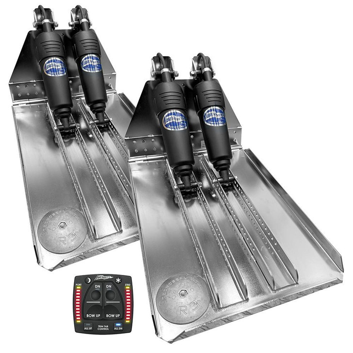  Bennett Marine BOLT 14x23 Dual Electric Trim Tab System w/One Box Indication Unit 