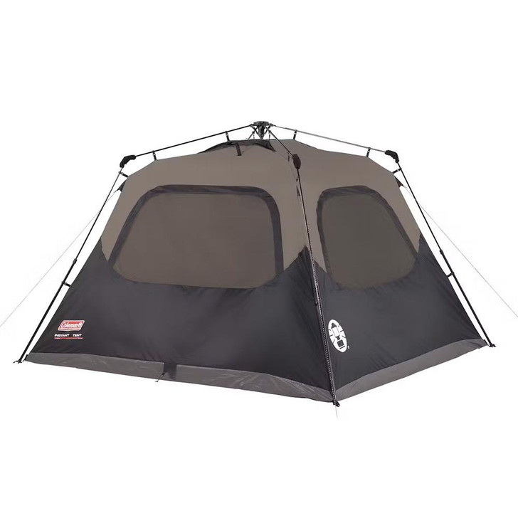  Coleman 4-Person Cabin Camping Tent w/Instant Setup - Black 