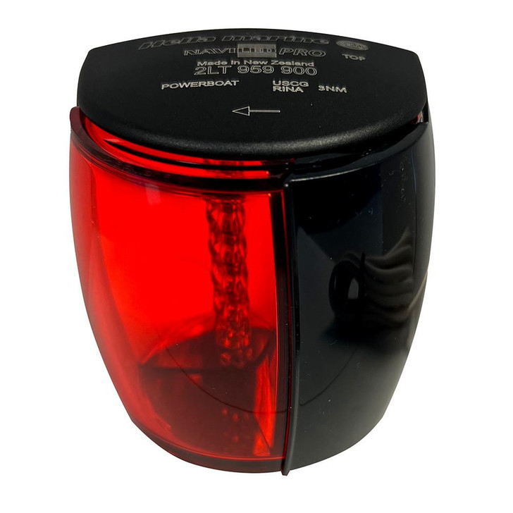  Hella Marine NaviLED PRO Port Navigation Lamp - Black - 3NM 