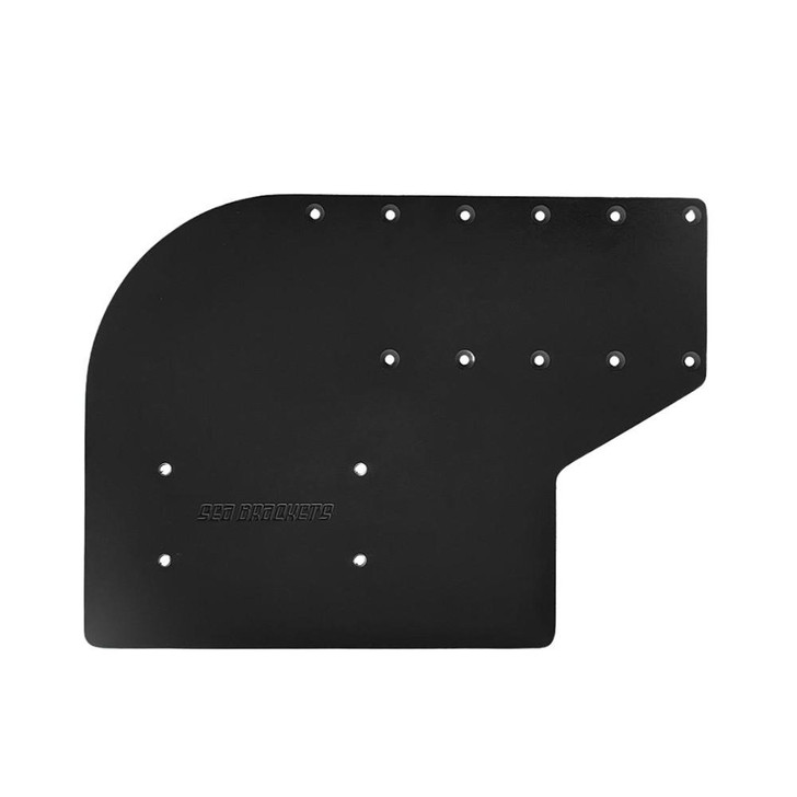  Sea Brackets Small Offset Trolling Motor Plate f/Garmin Kraken - Black 