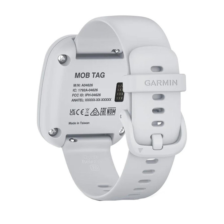  Garmin MOB Tag w/White Quick Release Band 