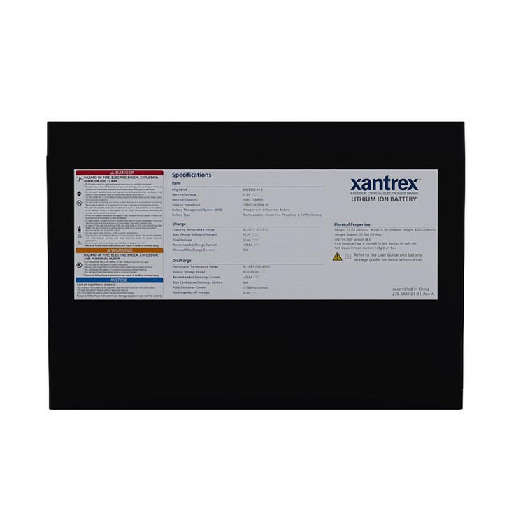  Xantrex 24V 50Ah Lithium-Ion Battery (LiFePO4) Battery 