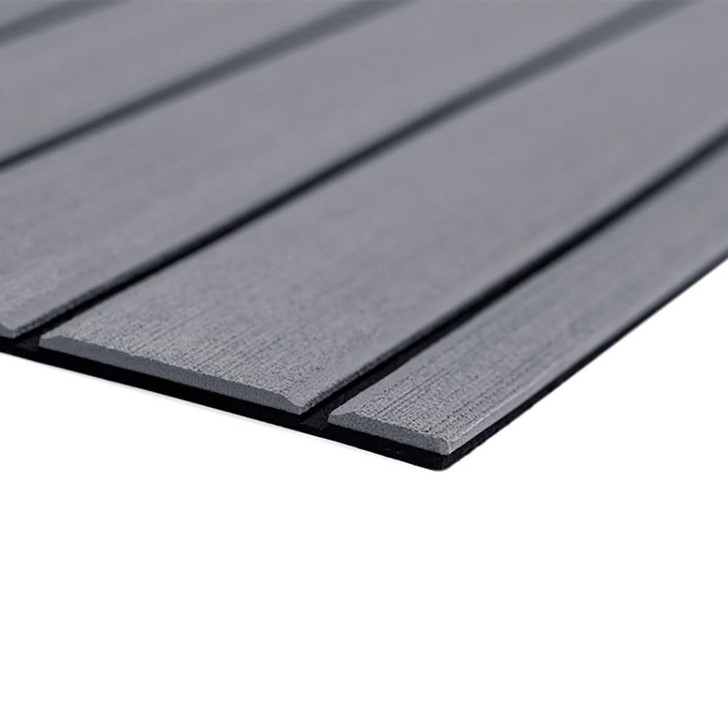  SeaDek 40" x 80" 6mm Teak Full Sheet - Brushed Texture - Storm Grey/Black (1016mm x 2032mm x 6mm) 