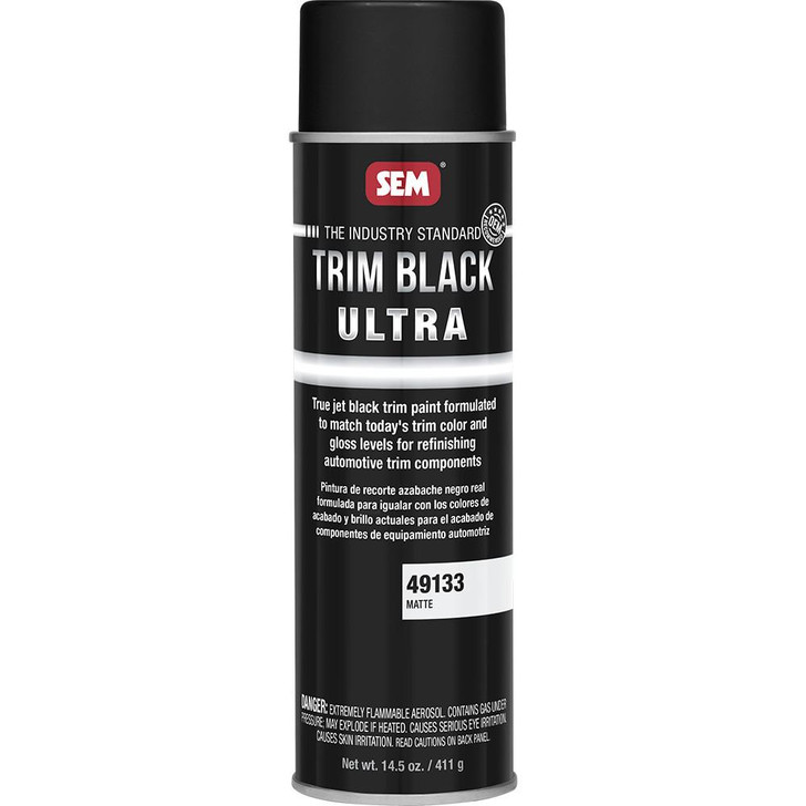  SEM Trim Black Ultra - 20oz Aerosol Can - Matte Finish 