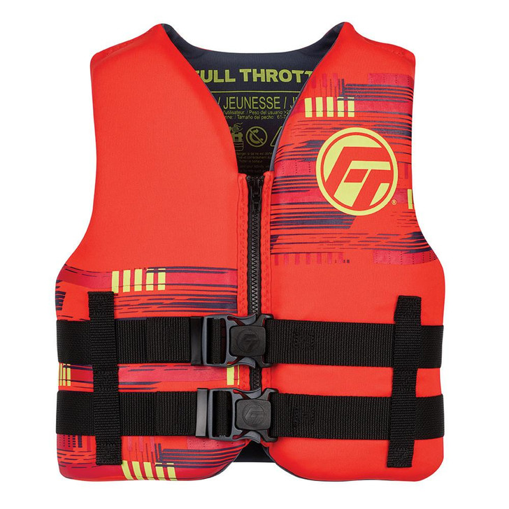  Full Throttle Youth Rapid-Dry Life Jacket - Red 