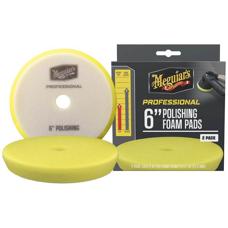  Meguiar's Professional 6" Polishing Foam Pads *2-Pack 