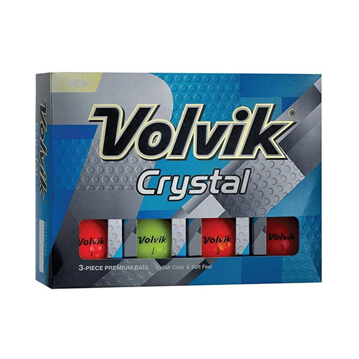 Volvik Crystal Golf Balls Assorted Colors 12pk