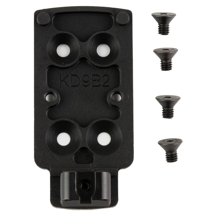 Kimber Mfg.,inc 4200422 KDS9C Dovetail Rear Sight Optic Plates Kit  Black/Blank Rear Sight