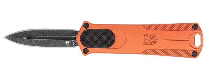 Cobratec Knives COBRA 952ORGDAGNS     OTF 952 DAGGER ORG 