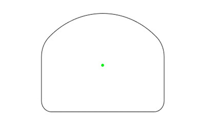 Primary Arms Miniature Reflex Sight Green Dot Reflex Sight 24mm 3 MOA Green Dot Anodized Finish Black RMR Footprint