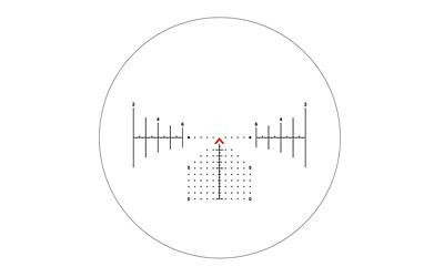 Primary Arms SLx MicroPrism 26MM Objective 5X Magnification ACSS Aurora Mil Reticle Trijicon Mini ACOG Mount Compatible Anodized Finish Black 