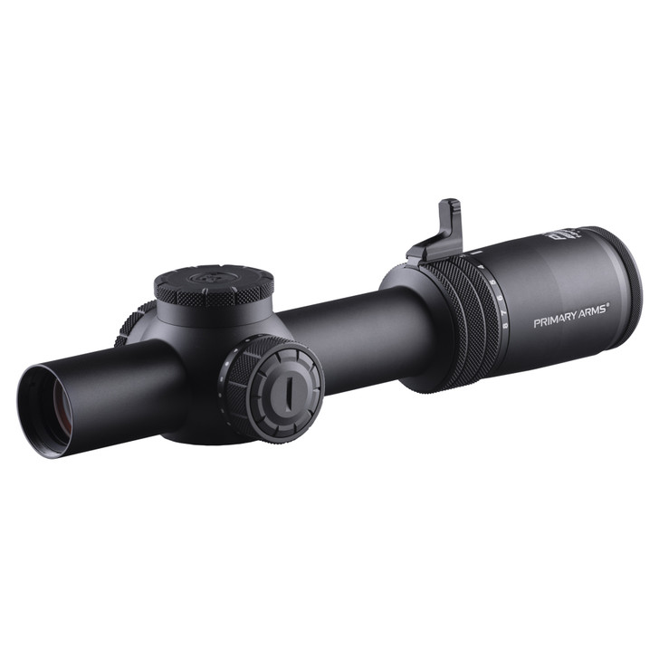 Primary Arms PLxC Rifle Scope 24MM Objective 1-8X Magnification 30mm Main Tube First Focal Plane Illuminated ACSS Griffin MIL M8 Reticle .1 MRAD Black