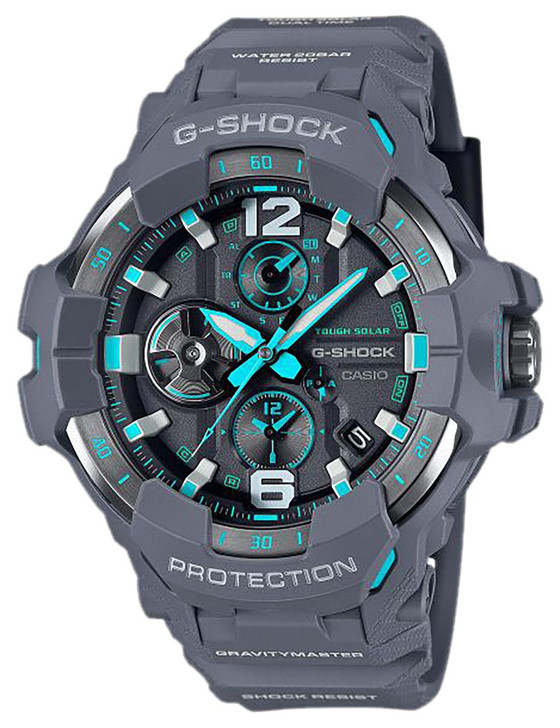 G-SHOCK/VLC DISTRIBUTION Casio GRAVITY MASTER GRB3008A2CR — Gray, 200M Water Resistance 