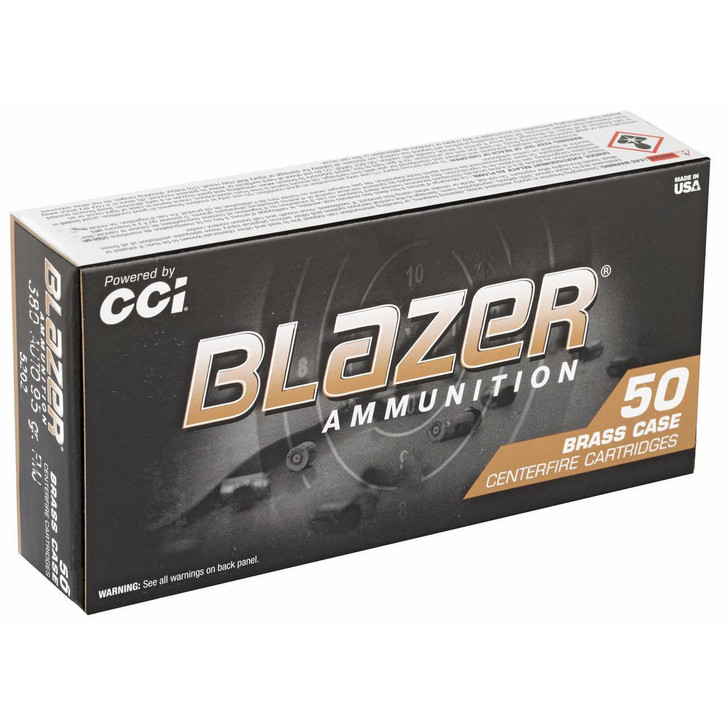 Blazer Ammunition Blazer Brass .380 ACP 95gr FMJ 500 Rounds 