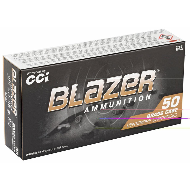 Blazer Ammunition Blazer Brass .380 ACP 95gr FMJ 500 Rounds 
