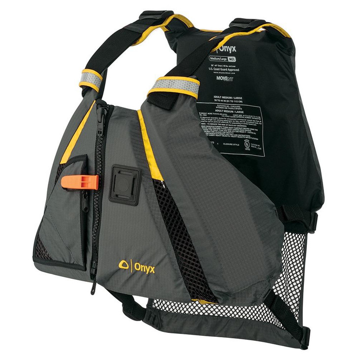 Onyx Outdoor Onyx MoveVent Dynamic Paddle Sports Vest - Yellow/Grey - XL/2XL 