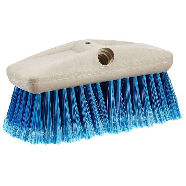  Star brite 8" Medium Bristle Wash Brush - Extend-A-Brush Compatible - Blue, Medium 