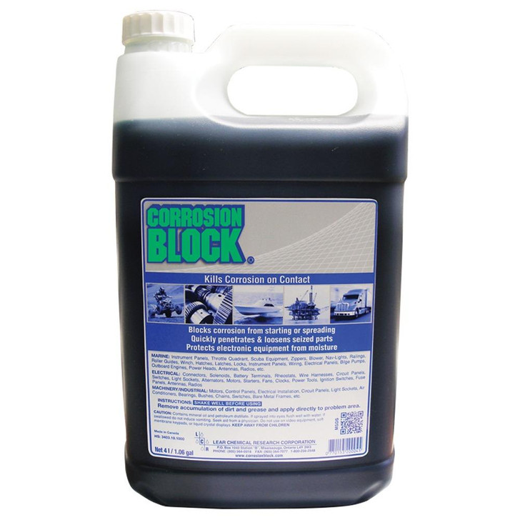  Corrosion Block Liquid 4-Liter Refill - Non-Hazmat, Non-Flammable & Non-Toxic 