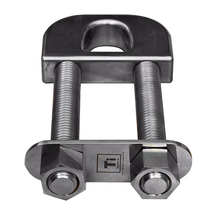 Ti-Tackle Titanium Transom D Ring - 6" Long Stud