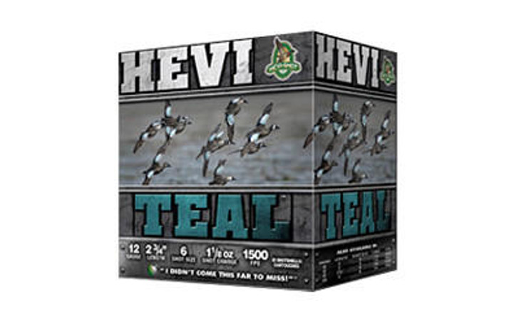 HEVI-Shot Hevi Teal 12ga 2.75" #6 25/250