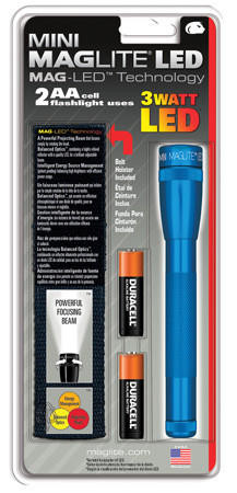 Maglite 2 Cell AA Mini Flashlight Gray SP2209H