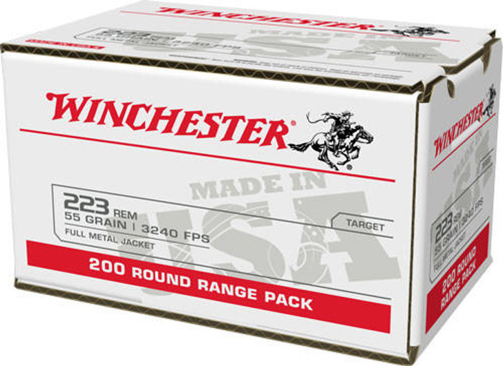  Winchester Usa 223 Case Lot - 55gr Fmj 800rd Case 