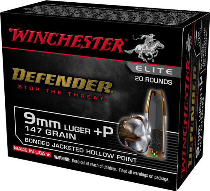 Winchester Supreme Elite 20rd - 9mm 147gr Pdx1 Dfndr 10bx/cs