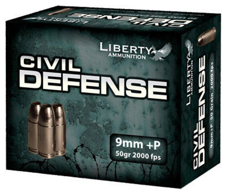 Liberty Civil Defense - 9mm Luger 50gr Hp 20rd 50bx/cs