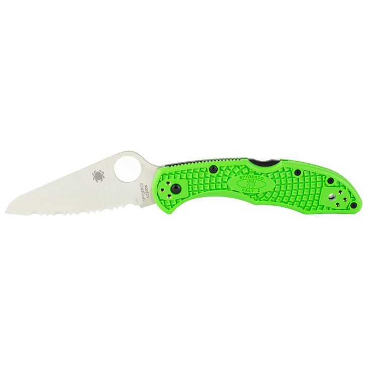 Spyderco Salt 2 Spyderedge 3" Green