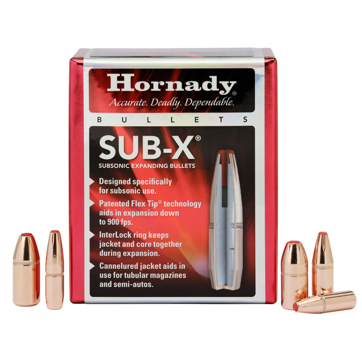 Hornady Hrndy Sub-x 35cal .357 250gr 100ct 