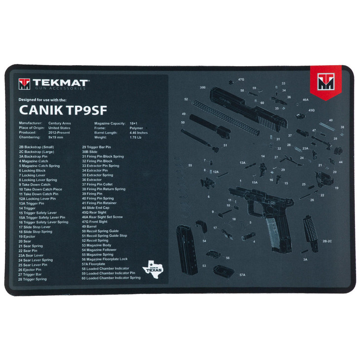 TekMat Tekmat Pstl Mat For Canik Tp9sf Blk 