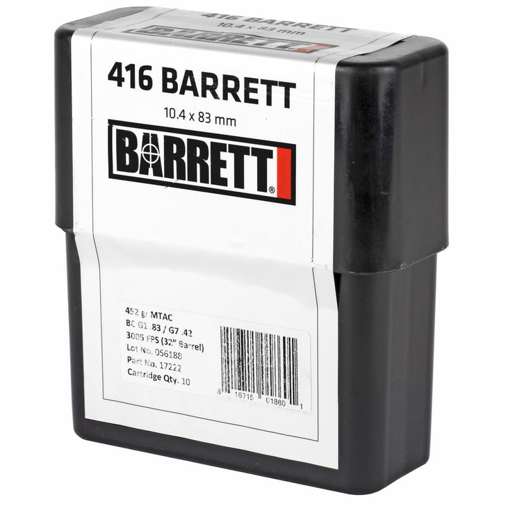  Barrett .416b 452gr Mtac 10rd/bx 