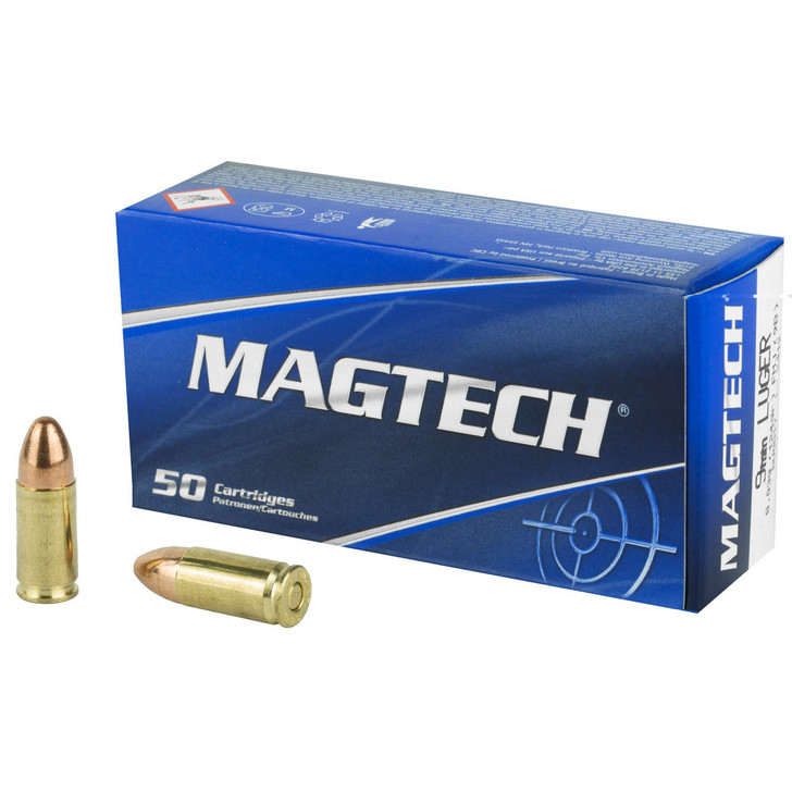Magtech 9mm 124gr Fmj 50/1000 - MT9BN