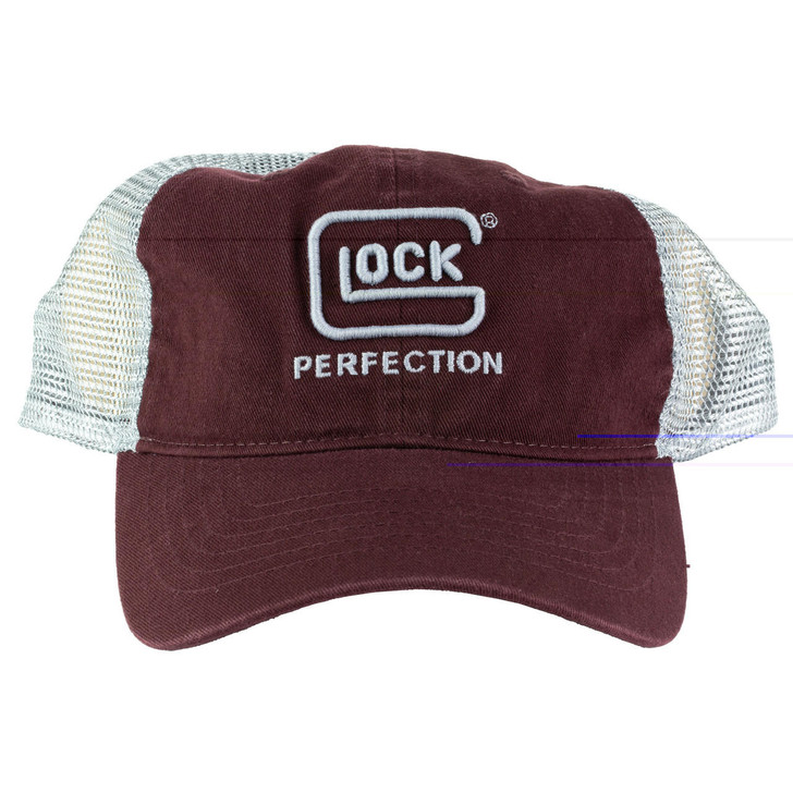  Glock Mesh Hat Snapback Maroon 
